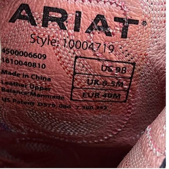 Women's Ariat Quickdraw 10004719 Leather Cowgirl Western Boot Size 9B Brown - Picture 6 of 6